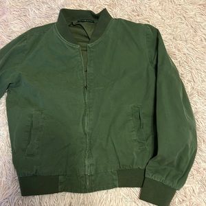 Brandy melville army green bomber jacket, great condition